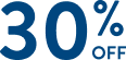 A picture of the words '30% off'